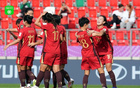 中国U20女足5-0新喀里多尼亚女足U20迎开门红，黄嘉欣戴帽